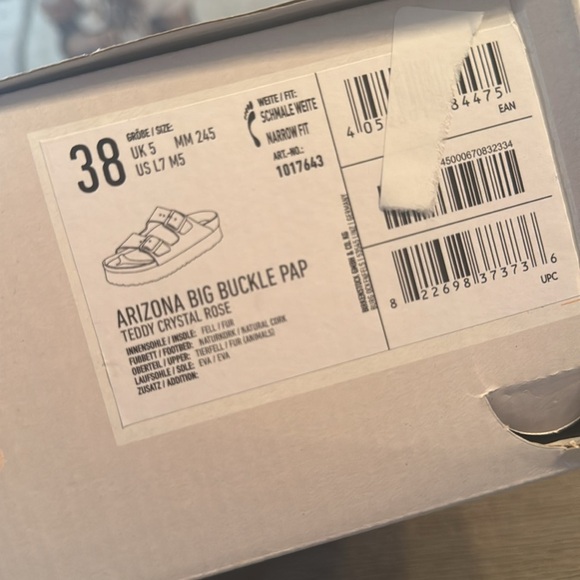 Birkenstock Papillio Arizona Teddy Big Buckle Sandals. - Picture 6 of 6